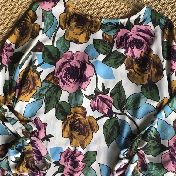 June & Hudson Tops - Spring Floral Top- L